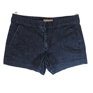 Banana Republic Hampton Fit Jean Shorts Womens 28/6‎ Blue Denim Dark Wash Retro